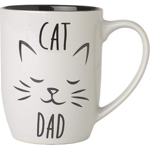 PetRageous Designs "Cat Dad" Mug, Gray, 24-oz