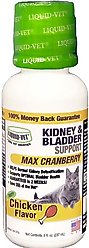 Liquid-Vet Kidney & Bladder Support Chicken Flavor Cat Supplement, 8-oz bottle