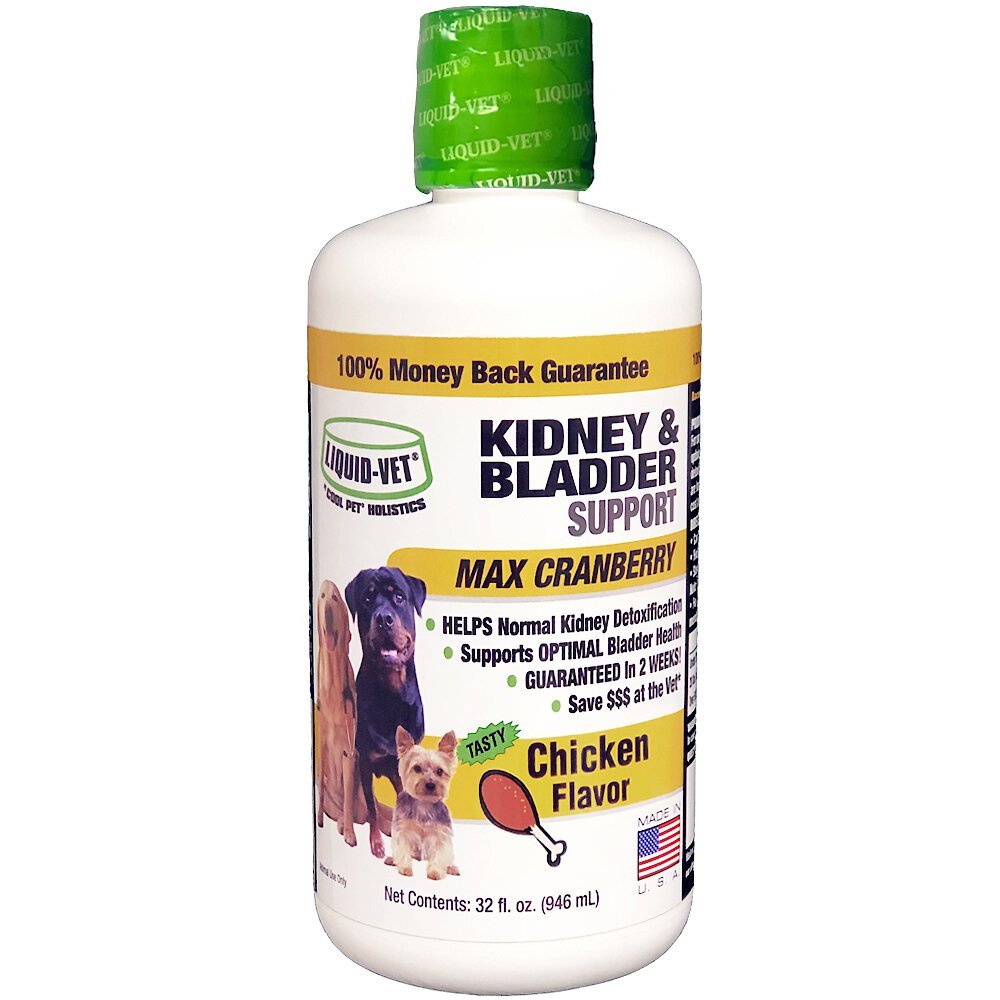 LIQUID-VET Kidney & Bladder Support Max Cranberry Chicken Flavor Dog ...