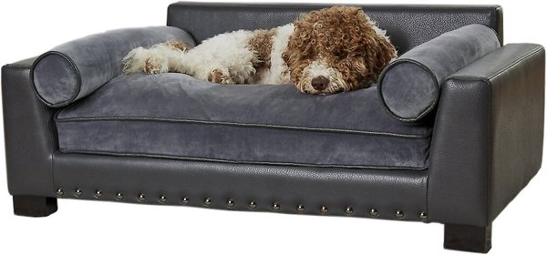 Enchanted Home Pet Skylar Sofa Dog Bed with Removable Cover, Large slide 1 of 9