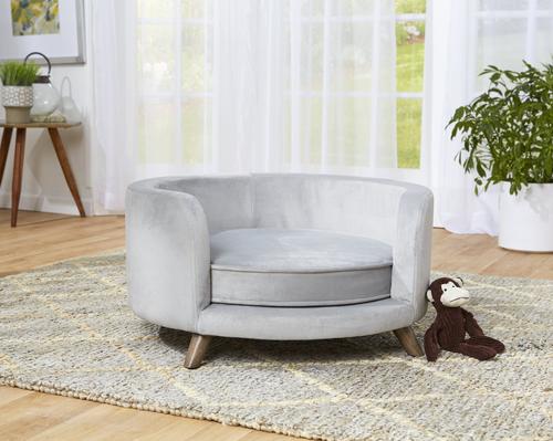 Show full view: Enchanted Home Pet Rosie Sofa Cat & Dog Bed with Removable Cover, Small slide 2 of 10