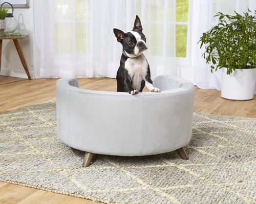 Show full view: Enchanted Home Pet Rosie Sofa Cat & Dog Bed with Removable Cover, Small slide 3 of 10