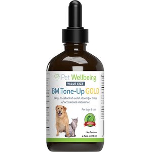 Pet Wellbeing BM Tone-Up GOLD Homeopathic Medicine for Diarrhea for Dogs, 4-oz bottle