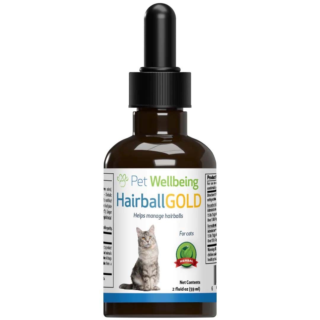 PET WELLBEING Hairball GOLD Liquid Hairball Control Supplement for Cats