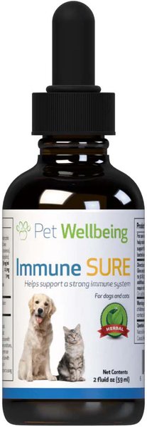 Pet Wellbeing Immune SURE Bacon Flavored Liquid Immune Supplement for Dogs & Cats, 2-oz bottle slide 1 of 4