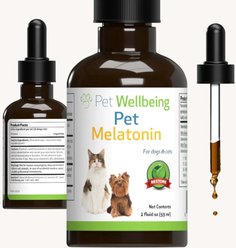 Pet Wellbeing Pet Melatonin Bacon Flavored Liquid Calming Supplement for Dogs, 2-oz bottle slide 2 of 9