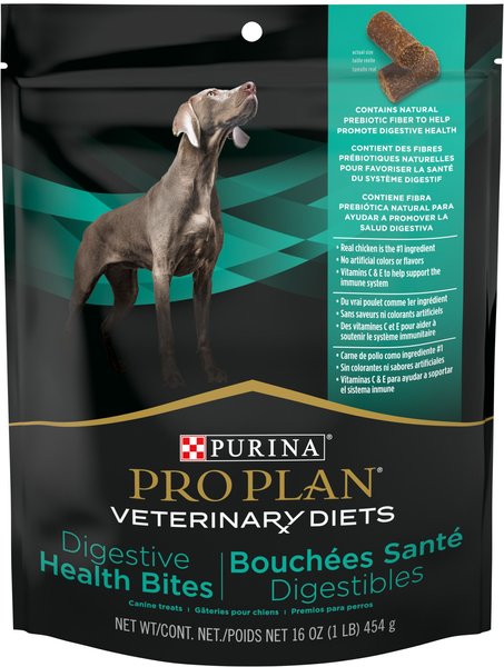 Purina Pro Plan Veterinary Diets Digestive Health Bites Soft & Chewy Dog Treats, 16-oz bag slide 1 of 9