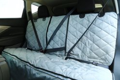 Plush Paws Products Center Console Access Seat Cover with Removable Hammock, Grey, Regular slide 2 of 6