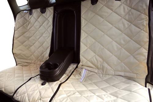 Show full view: Plush Paws Products Center Console Access Seat Cover with Removable Hammock, Tan, Regular slide 4 of 6