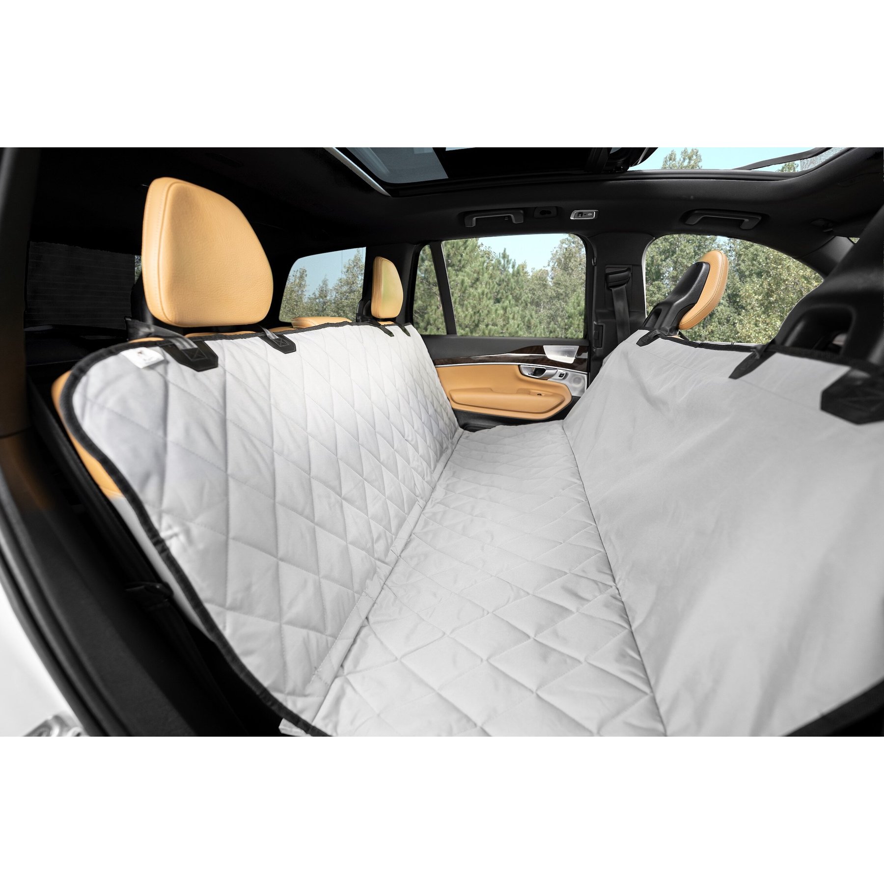 Plush Paws Products Seat Cover for Compact Cars, Small, Grey