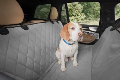 Show full view: Plush Paws Products Seat Cover for Compact Cars, Small, Grey slide 2 of 9