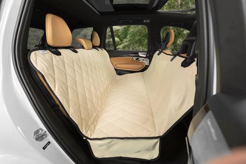 Show full view: Plush Paws Products Seat Cover for Compact Cars, Small, Tan slide 2 of 9