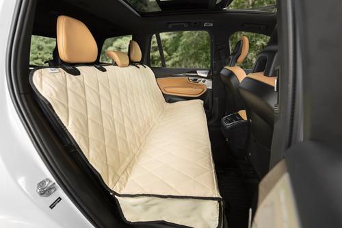 Show full view: Plush Paws Products Seat Cover for Compact Cars, Small, Tan slide 7 of 9