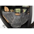 Plush Paws Products Quilted Velvet Waterproof Hammock Car Seat Cover, London Grey, Regular