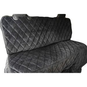 Plush Paws Products Quilted Velvet Waterproof Hammock Car Seat Cover, Charcoal, X-Large