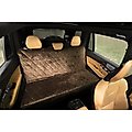 Plush Paws Products Quilted Velvet Waterproof Car Seat Cover, Chocolate, Regular