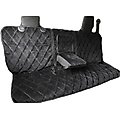 Plush Paws Products Quilted Velvet Waterproof Center Console Access Hammock Car Seat Cover, Charcoal, Regular