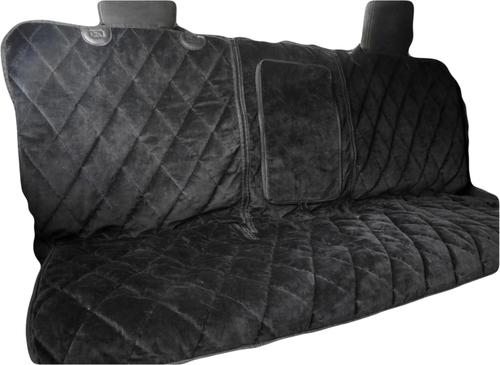 Show full view: Plush Paws Products Quilted Velvet Waterproof Center Console Access Hammock Car Seat Cover, Charcoal, Regular slide 2 of 11