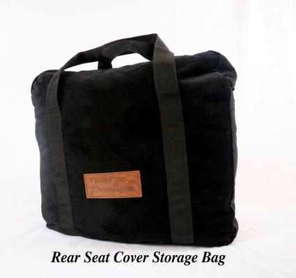 Show full view: Plush Paws Products Quilted Velvet Waterproof Center Console Access Hammock Car Seat Cover, Charcoal, Regular slide 6 of 11