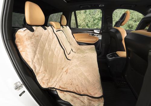 Show full view: Plush Paws Products Quilted Velvet Waterproof Center Console Access Hammock Car Seat Cover, Desert Sand, Regular slide 7 of 11