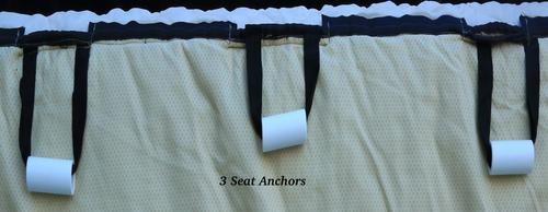 Show full view: Plush Paws Products Quilted Velvet Waterproof Center Console Access Hammock Car Seat Cover, Charcoal, X-Large slide 3 of 11