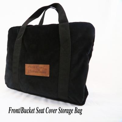 Show full view: Plush Paws Products Quilted Velvet Waterproof Co-Pilot Bucket Car Seat Cover, Standard, Charcoal slide 5 of 9