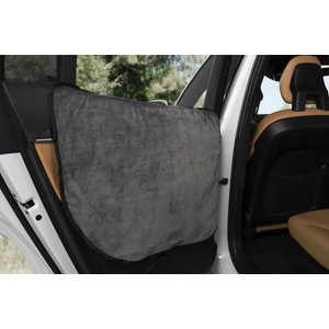 Plush Paws Products Quilted Velvet Waterproof Car Door Cover, Standard, London Grey