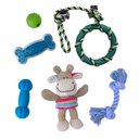 Rocket & Rex puppy chew toy variety pack for small to medium breeds, 6 count