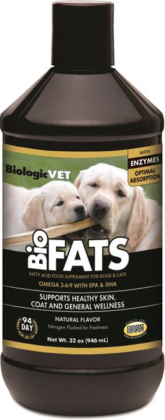Biologic Vet BIOVET FATS Omega 3-6-9 Fatty Acids Dog & Cat Supplement, 32-oz bottle slide 1 of 2