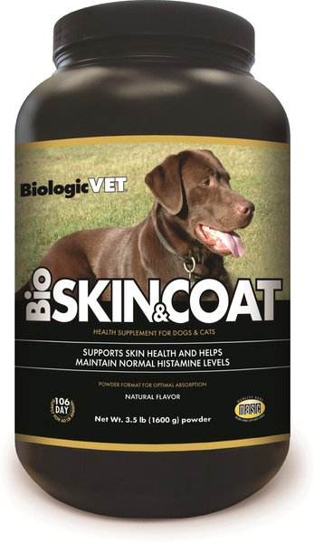 Biologic Vet BIOVET BioSKIN&COAT Natural Antihistamine Dog & Cat Supplement, 3.5-lb jar slide 1 of 2