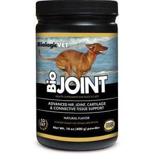 Biologic Vet BIOVET BioJOINT Advanced Joint Mobility Support Dog & Cat Supplement, 14-oz jar