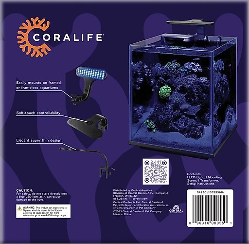 Coralife Marine Aquarium Clip-On LED Light