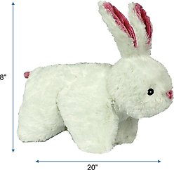 HuggleHounds Squooshies Durable Plush Squeaky Dog Toy, Bunny slide 2 of 7