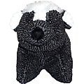 HuggleHounds Squooshies Durable Plush Squeaky Dog Toy, Skunk