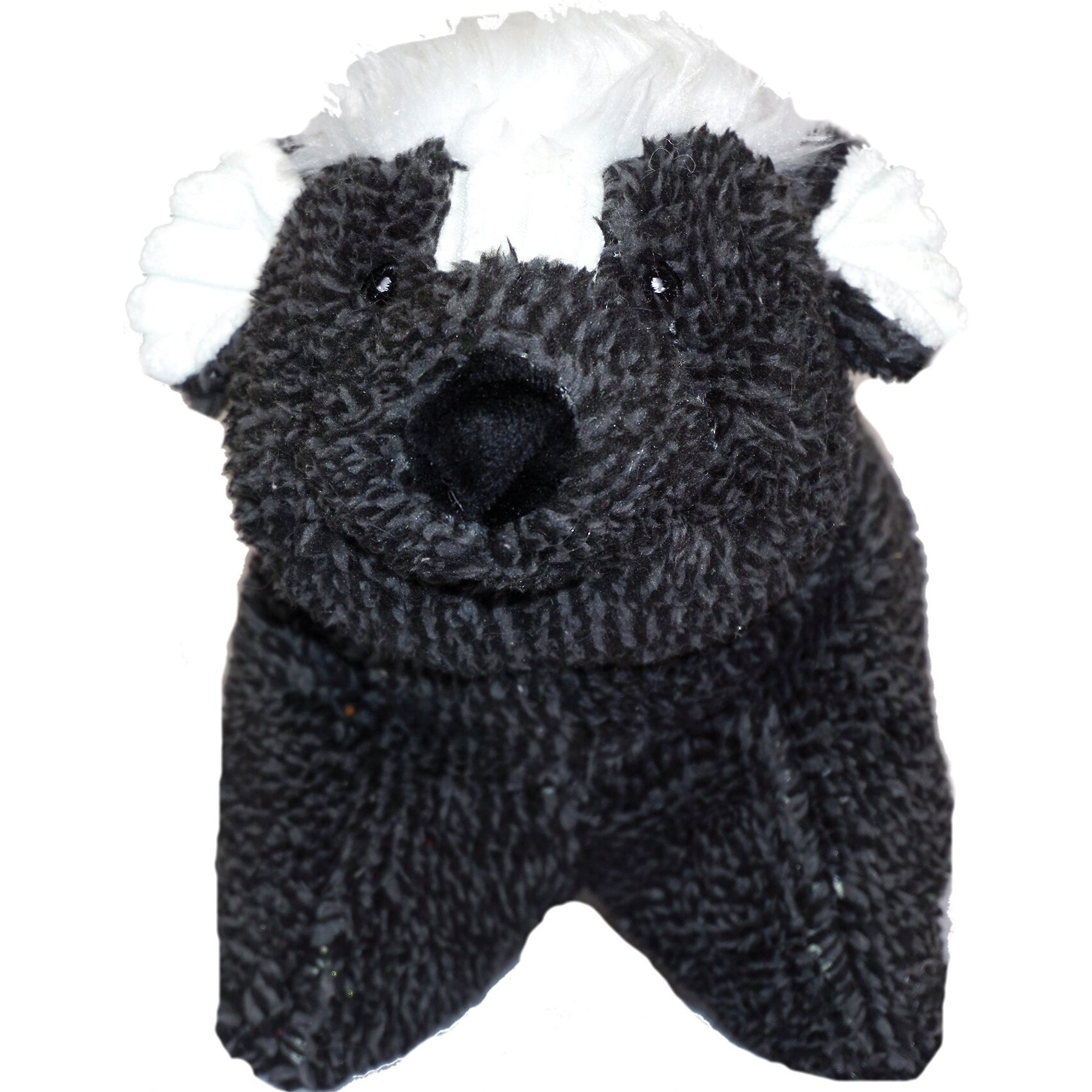 HuggleHounds Squooshies Durable Plush Squeaky Dog Toy, Skunk