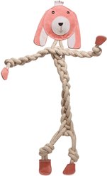 HuggleHounds Rope Knotties Dog Toy, Bunny, Large