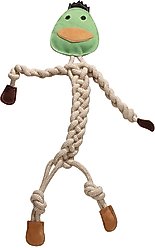 HuggleHounds Rope Knotties Dog Toy, Duck, Large