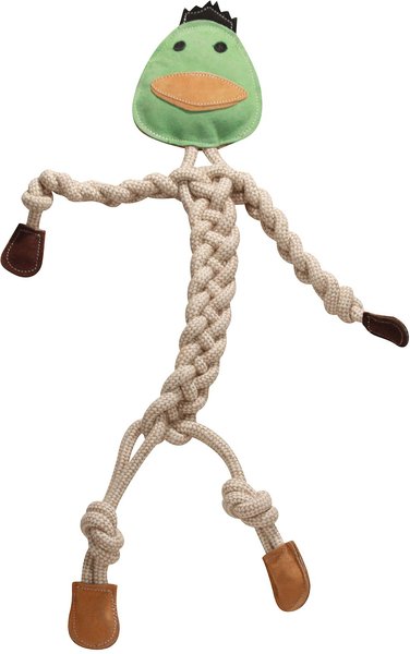 HuggleHounds Rope Knotties Dog Toy, Duck, Large slide 1 of 8