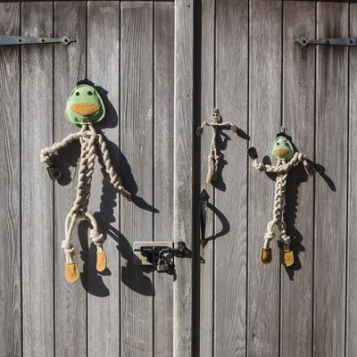 Show full view: HuggleHounds Rope Knotties Dog Toy, Duck, Large slide 3 of 8