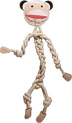 HuggleHounds Rope Knotties Dog Toy, Monkey, Large