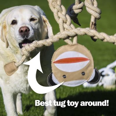 Show full view: HuggleHounds Rope Knotties Dog Toy, Monkey, Large slide 7 of 10