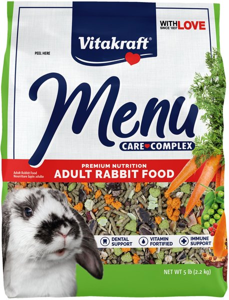Vitakraft Menu Alfalfa Pellets Blend Vitamin & Mineral Fortified Premium Rabbit Food, 5-lb bag slide 1 of 8