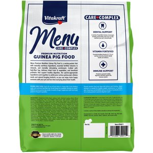 Vitakraft Menu Alfalfa Pellets Blend Vitamin & Mineral Fortified Premium Guinea Pig Food, 5-lb bag