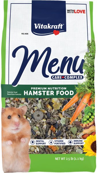 Vitakraft Menu Alfalfa Pellets Blend Vitamin & Mineral Fortified Premium Hamster Food, 2.5-lb bag slide 1 of 6