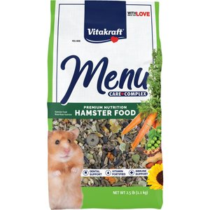 Vitakraft Menu Alfalfa Pellets Blend Vitamin & Mineral Fortified Premium Hamster Food, 2.5-lb bag