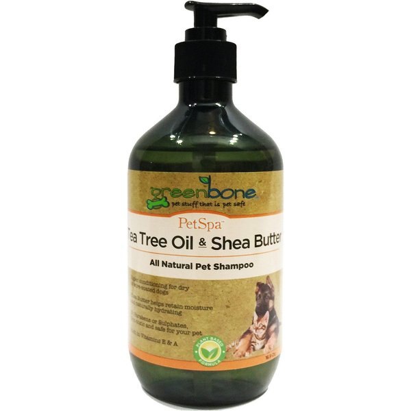 GREENBONE Tea Tree Oil & Shea Butter Dog Shampoo, 16.9fl oz bottle