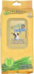Greenbone All Natural Dog Wipes, 72 count