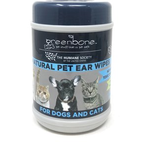 The Humane Society All Natural Pet Ear Wipes & Canister, 36 count
