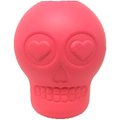 MuttsKickButt Skull Treat Dispensing Tough Dog Chew Toy, Pink, Large