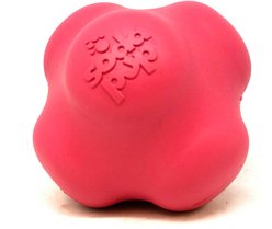 SodaPup Crazy Bounce Retrieving Tough Dog Chew Toy, Pink, Large